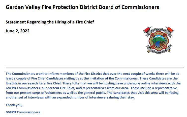 PDF notice - fire chief candidates visiting the area